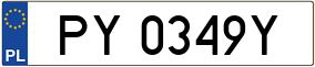Trailer License Plate